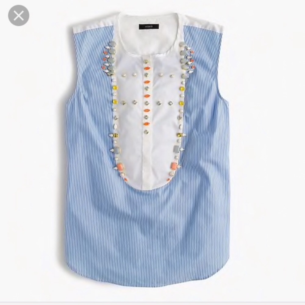 J Crew Jeweled top
